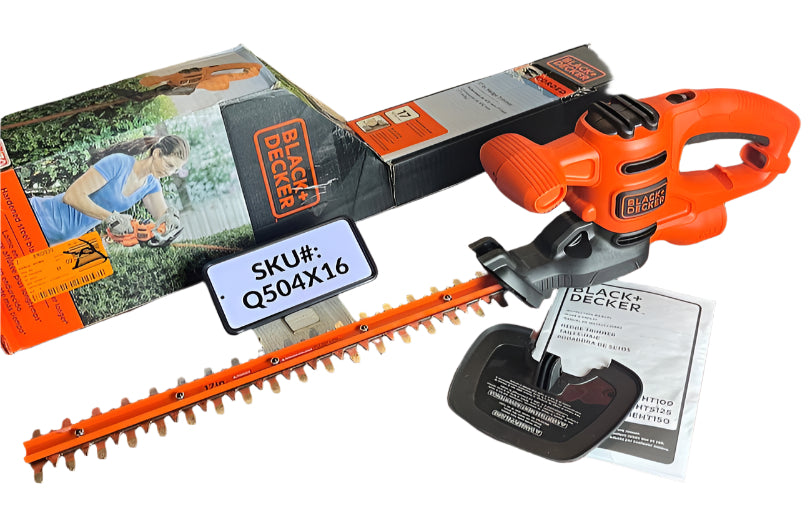 USED Black & Decker 17 in. 3.2 Amp Corded Dual Action Electric Hedge Trimmer BEHT150