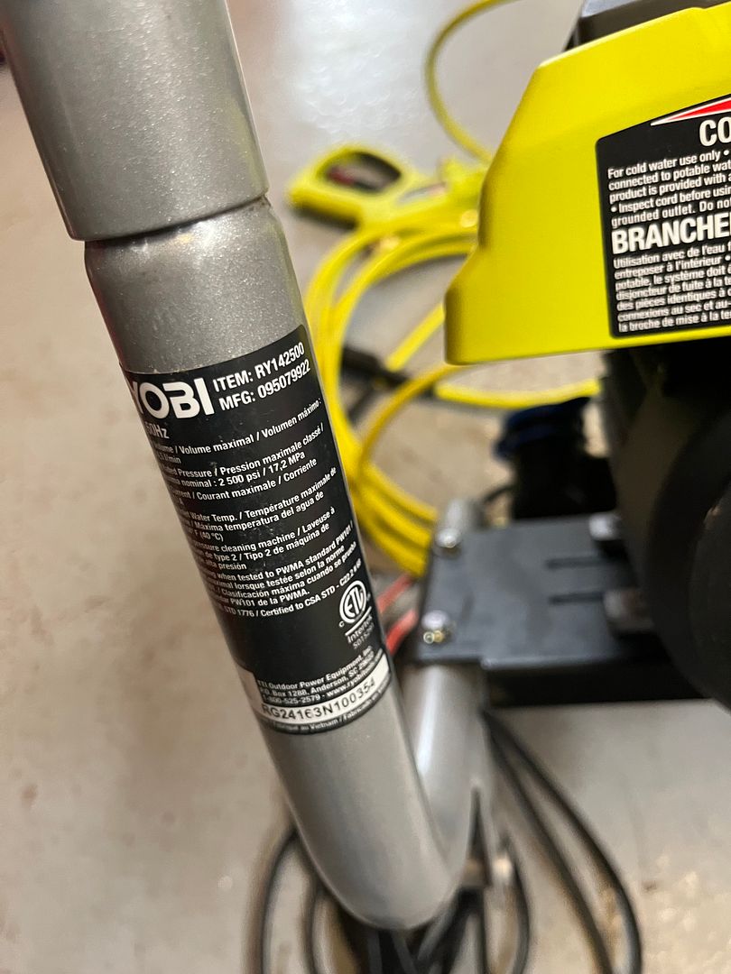 Ryobi 2500 PSI 1.2 GPM Cold Water Electric Pressure Washer Q465X20