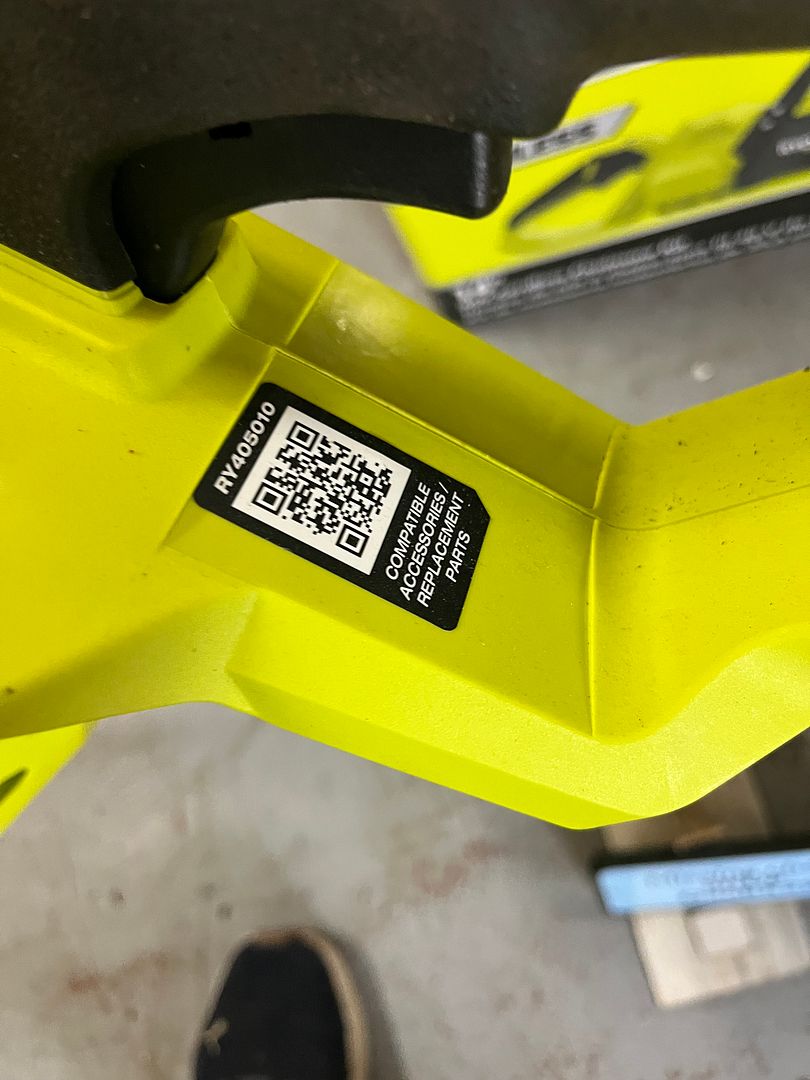 NO CHAIN USED Ryobi 40V HP 14 in. Chainsaw (Tool Only) RY405010BTL Q468X29