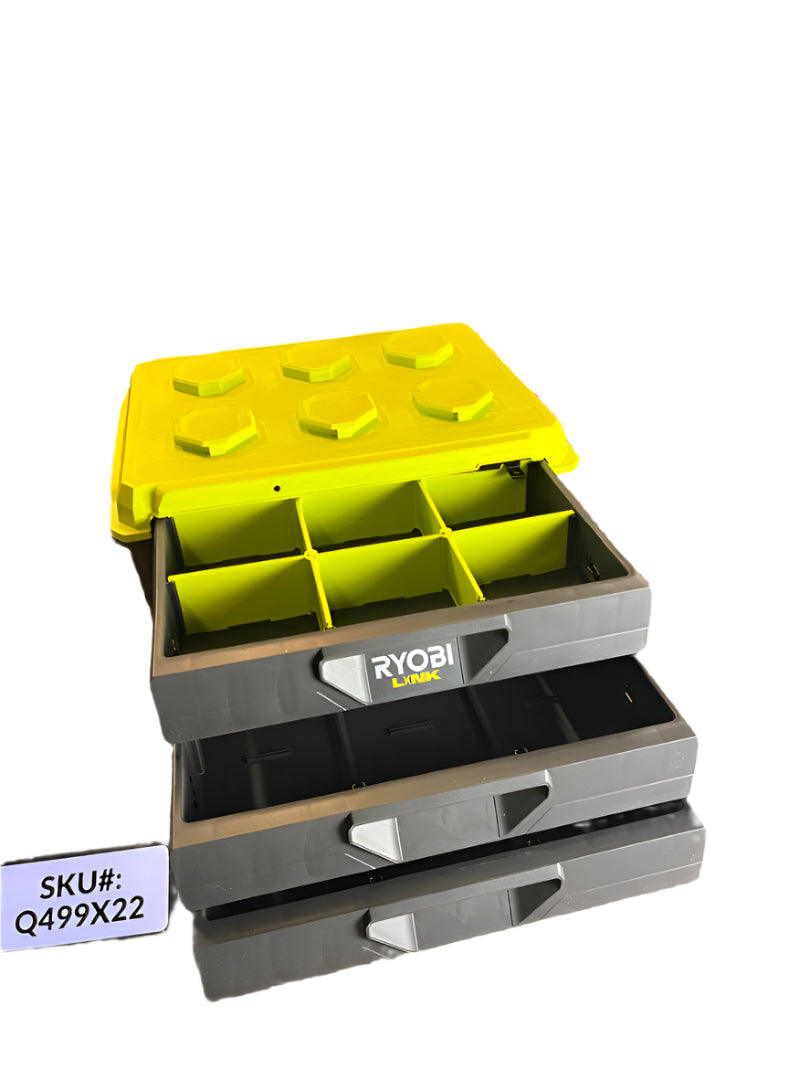 Ryobi LINK 20 in. 3-Drawer Modular Hand Tool Box STM302