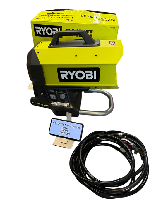 Ryobi 18V Cordless Hybrid Forced Air Propane Heater (Tool Only) PCL801B