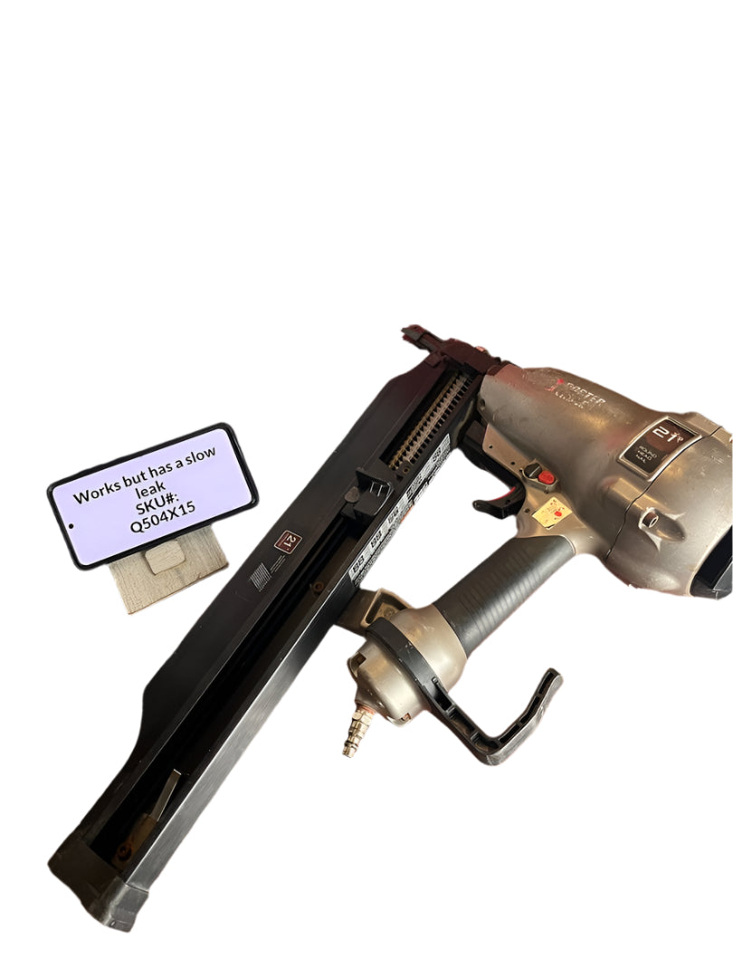SLOW LEAK VERY USED Porter Cable 21-Degree 3-1/2 in. Full Round Framing Nailer FR350B