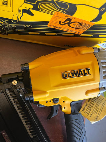 LIGHTLY USED Dewalt Pneumatic 21 Degree Collated Corded Framing Nailer DWF83PL Spend Less Store
