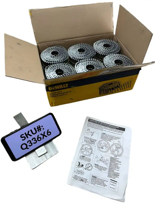 Dewalt 1-3/4 in. x 0.080 in. Galvanized Metal Ring Shank Coil Nails (4200 Pieces)