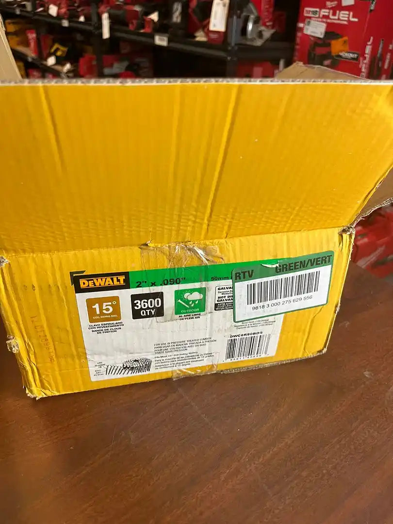 Dewalt 3 Boxes 15 Coil Siding Nails Mixed Lot 2 IN 1 3/4 IN .08 See Photo Q451X99