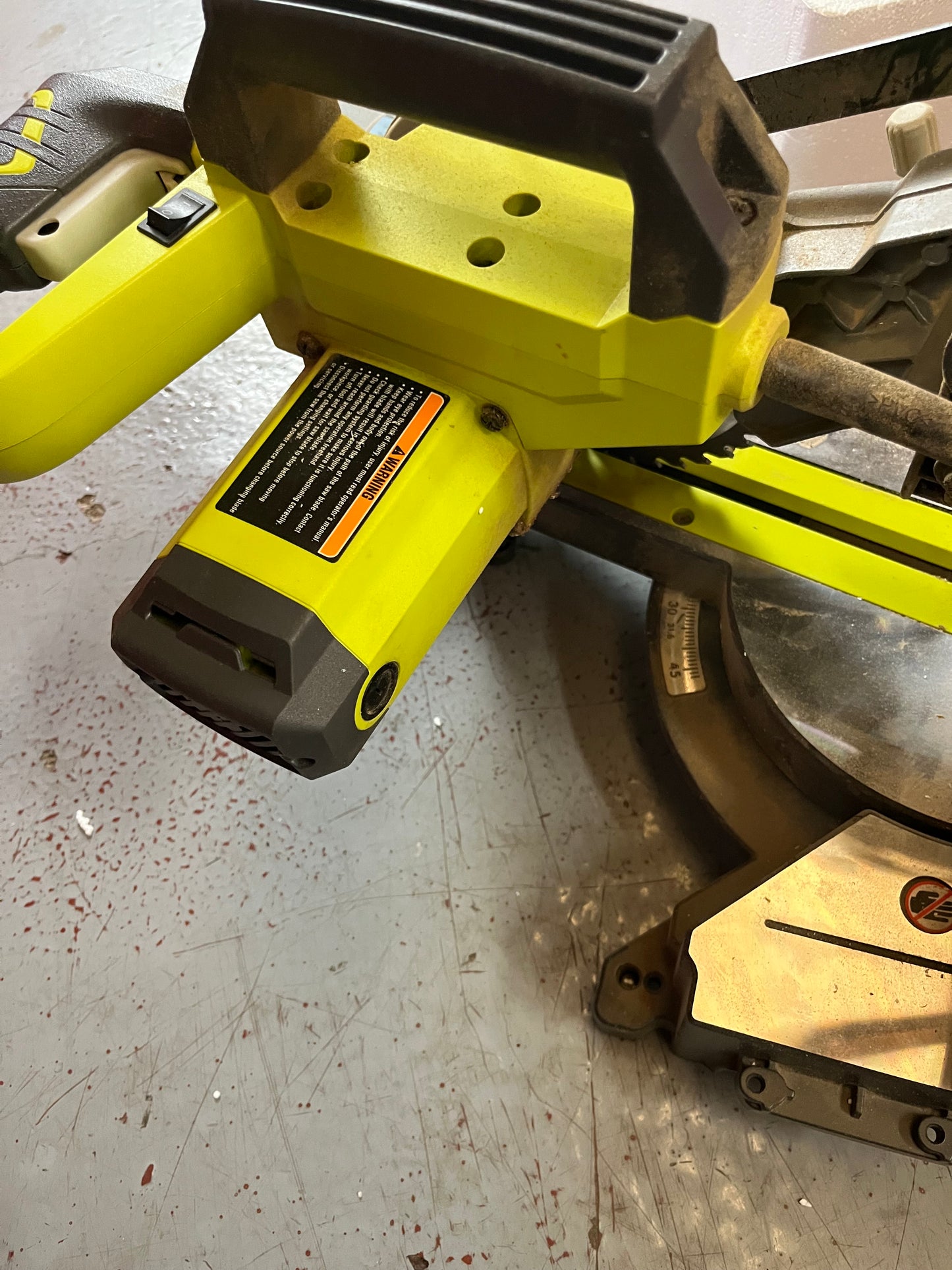 USED Ryobi 10 Amp Corded 7-1/4 in. Compound Sliding Miter Saw TSS702 Q490X10