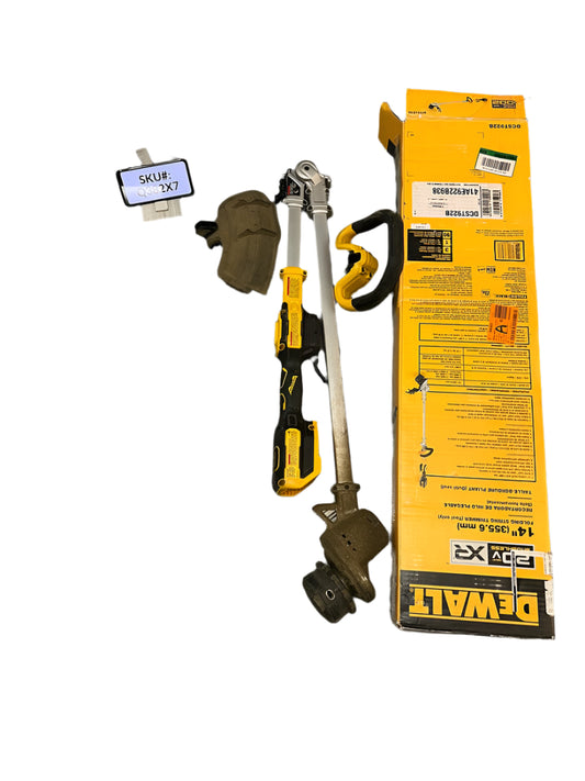 VERY USED Dewalt 20V XR 14 in. Brushless Cordless Foldable String Trimmer (Tool Only)