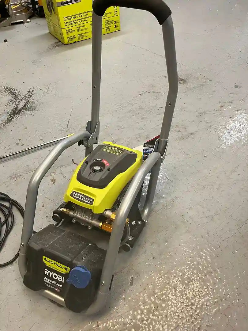 NO AXLE HARDWARE ONLY TURBO NOZZLE Ryobi 3000 PSI 1.1 GPM Cold Water Electric Pressure Washer Q452X2
