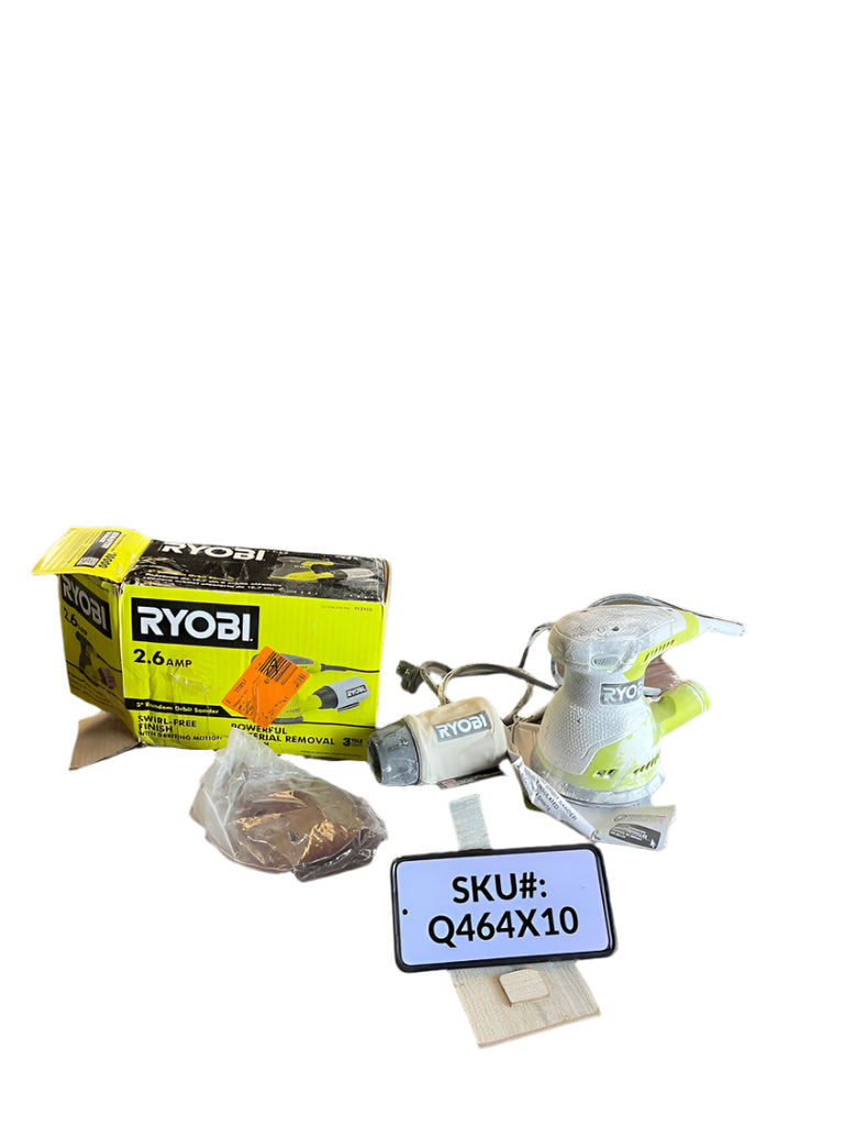 VERY USED Ryobi 2.6 Amp Corded 5 in. Random Orbital Sander RS290G Spend Less Store