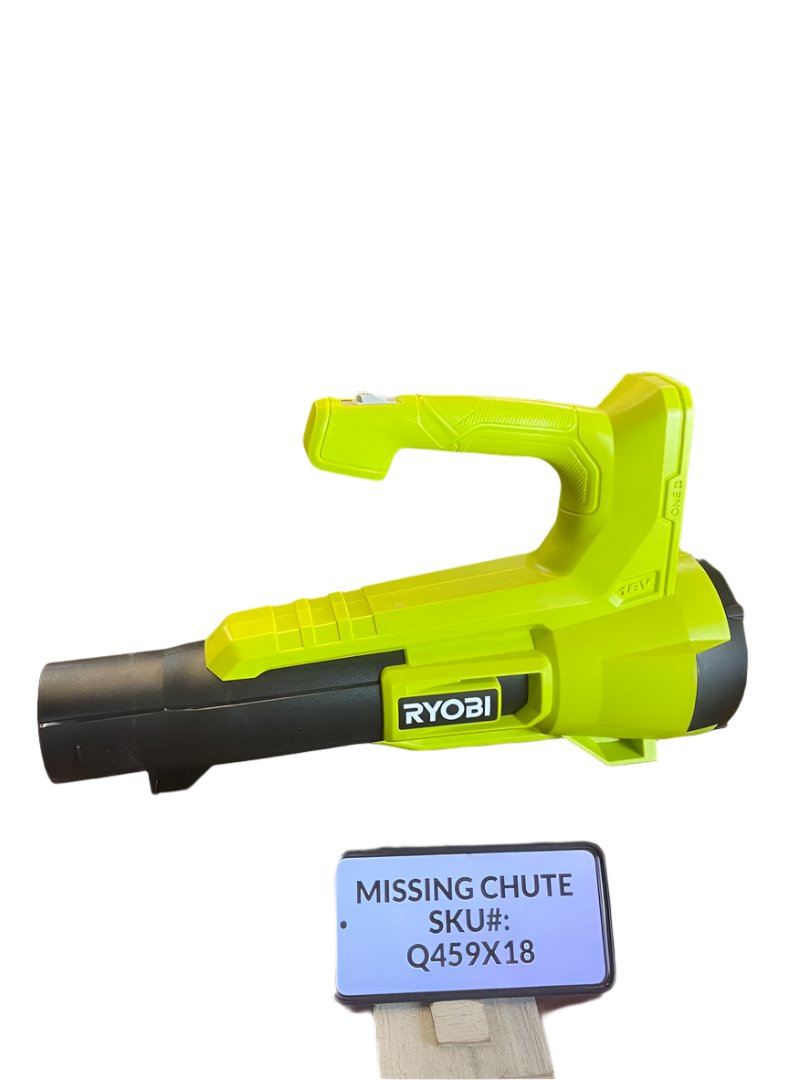 MISSING CHUTE TUBE Ryobi 18V 100 MPH 350 CFM Variable-Speed Jet Fan Leaf Blower (Tool Only) Q459X18
