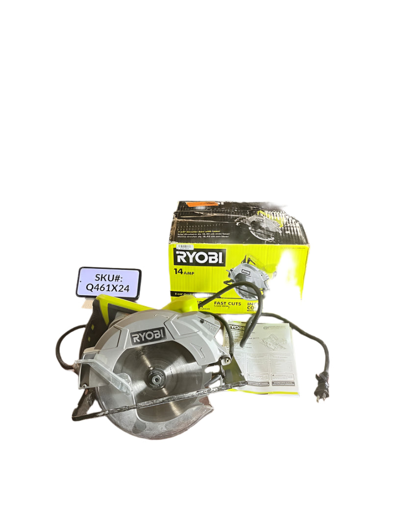 USED Ryobi 14 Amp 7-1/4 in. Circular Saw with Laser CSB135L