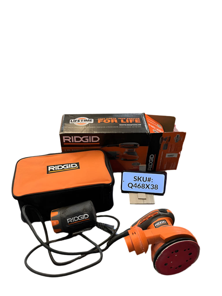 USED Ridgid 3 Amp Corded 5 in. Random Orbital Sander R26011 Spend Less Store