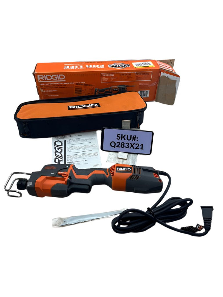 Ridgid Thru Cool 6 Amp Corded 1 Handed Orbital Reciprocating Saw Kit Spend Less Store