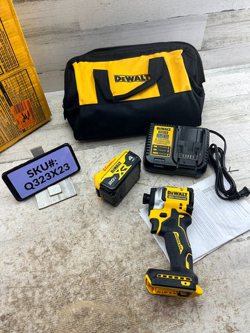 Dewalt ATOMIC 20V Compact 1/4 in. Impact Driver Kit 4Ah Battery & Charger