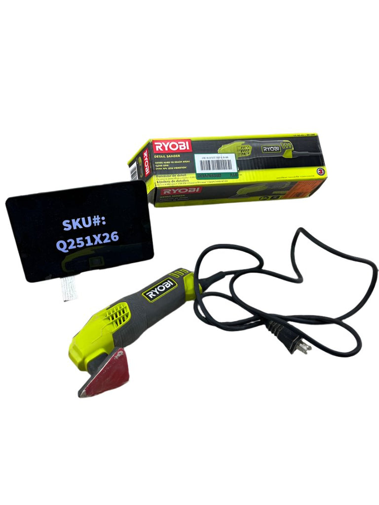 Ryobi 0.4 Amp Corded 2 7 8 in. Detail Sander No sandpaper included Spend Less Store