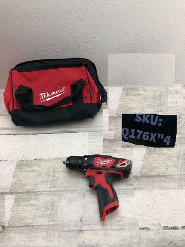 Milwaukee M12 12V 3/8 in. Drill/Driver (Tool Only) Canvas Tool Bag Included Q176X"4