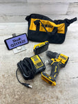 USED Dewalt ATOMIC 20V Compact 1/2 in. Drill Kit One 2Ah Battery Charger & Bag