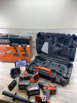 Ridgid 18V Brushless Hammer Drill & Impact Driver Kit 6Ah & 4Ah MAXOutput Batteries & Case