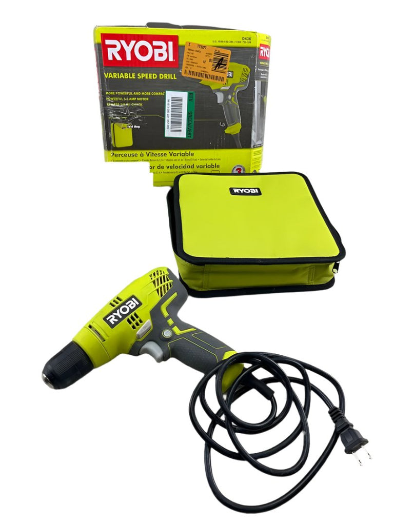 Ryobi 5.5 Amp Corded 3 8 in. Variable Speed Compact Drill Driver with Spend Less Store