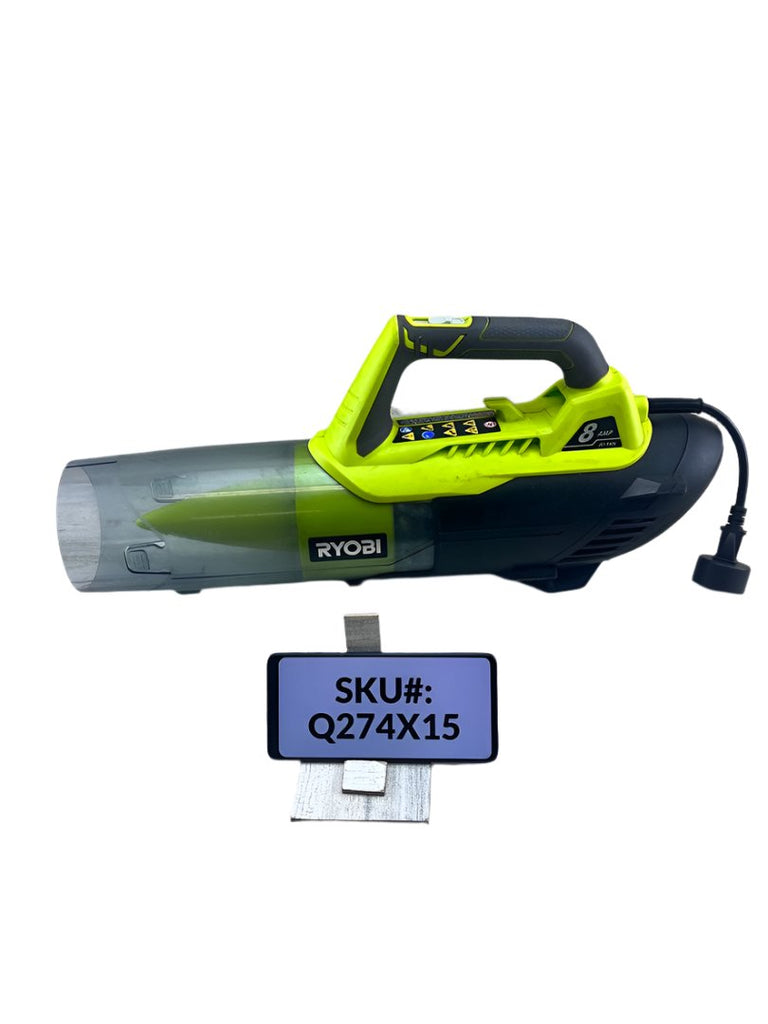 Ryobi 8 Amp 135 MPH 440 CFM Corded Electric Jet Fan Blower Missing Chute Tube Q274X15