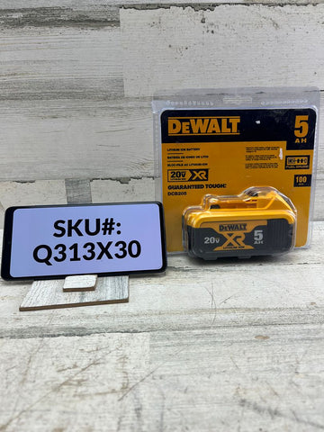 Dewalt 20V XR 5Ah Battery Pack Sealed Packaging
