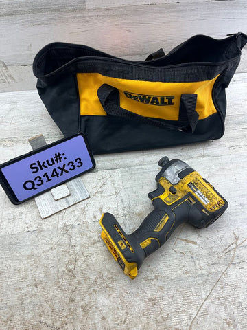 USED Dewalt 20V Brushless 3-Speed 1/4 in. Impact Driver (Tool Only) Bag Included
